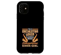 Saxofón Lovin Kinda Girl Saxofonista Hobby Band Miembro Carcasa para iPhone 11