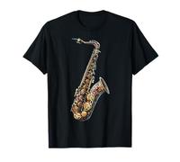 Saxofón Música Motivo Ilustración Instrumento Arte Saxofón Camiseta