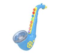 Saxofón para niños, 27,5 x 14 x 7 cm, juguete musical educativo ABS | Instrumento de sonido de trompeta simulado para niños pequeños y niñas en edad preescolar, juguete musical para aprendizaje