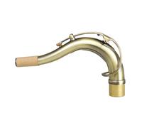 Saxofón Plano B, Cuello Curvo, Latón, Plateado, Cuello Curvo Extendido, Tubo De Madera, Accesorios Y Piezas De Repuesto (Color : 01)