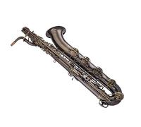 Saxofón Plano Barítono Profesional E Instrumentos Musicales De Viento De Saxofón De Latón Con Boquilla Y Estuche Saxofón para estudiantes (Color : 03)