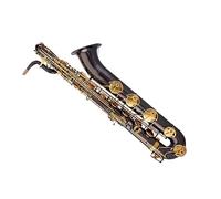 Saxofón Plano Barítono Profesional E Instrumentos Musicales De Viento De Saxofón De Latón Con Boquilla Y Estuche Saxofón para estudiantes (Color : 02)