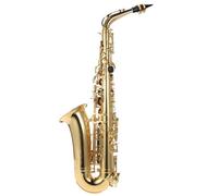 saxofón principiante Saxofón Alto Mib Latón Lacado Oro Mi Bemol Alto Saxofón Con Bolsa De Transporte Guantes Correas Cepillo De Accesorios Para Saxofón (Color : Eb Alto Sax Gold)