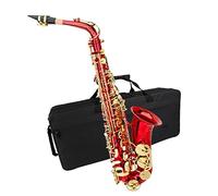 Saxofón Profesional Eb E-saxofón Alto Plano Profesional Latón Curvado Saxofón Llave Tallada Patrón Con Estuche Guantes Cepillo De Tela Accesorio Para Saxofón