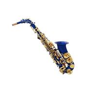 Saxofón Profesional Instrumento De Saxofón De Alto Rendimiento Pintura Azul Mate Plana Profesional Alto E Con Bolsa Y Accesorios Para Instrumentos
