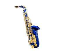 Saxofón Profesional Instrumento De Viento De Saxofón Alto Eb Instrumento De Saxofón Profesional E-plano De Latón 802 Teclas Tipo A Conjunto Completo De Accesorios(Blue)
