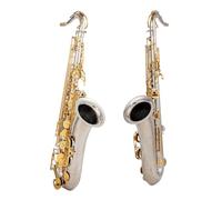 Saxofón Profesional Instrumentos Musicales Profesionales Saxofón Tenor Tono Bb Tubo Niquelado Llave Dorada Saxofón Con Estuche Accesorios(B)