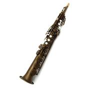 Saxofón Profesional Para Estudiantes, Cuello Antiguo Construido En Una Sola Pieza, Saxofón Soprano Recto Beginner Saxofón
