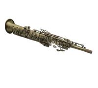 Saxofón Profesional Para Estudiantes, Saxofón Soprano B, Saxo Plano, Instrumento Musical Antiguo Con Estuche Beginner Saxofón