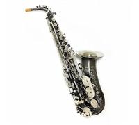 Saxofón Profesional Saxofón Alto De Aleación De Plata Y Níquel Negro Alto Instrumento De Latón Con Accesorios Para Cajas Artista Profesional Principiante(A)
