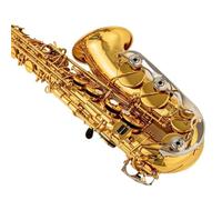 Saxofón Profesional Saxofón Alto Drop E De Rendimiento Profesional Saxofón Alto Dorado Con Accesorios Para Instrumentos(B)