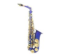 Saxofón Profesional Saxofón Alto Eb, Conjunto De Saxofón De Cuerpo De Latón Con Estuche Accesorio Para Saxofón Instrumentos Profesionales De Viento De Madera(Blue)