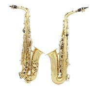 Saxofón Profesional Saxofón Alto Eb, Conjunto De Tallado De Cuerpo De Latón Con Estuche Accesorios Para Saxofón Instrumentos Profesionales De Viento De Madera Saxofón Plano E(Gold)