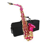 Saxofón Profesional Saxofón Alto Eb E Flat Rose Saxofón Chapado En Rojo Con Estuche De Transporte Cañas Guantes Piezas De Tela