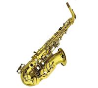 Saxofón Profesional Saxofón Alto Eb Tune Instrumento Musical De Latón Superficie Lacada En Oro Saxofón E-plano Con Estuche Accesorios(B)