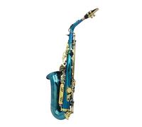 Saxofón Profesional Saxofón Alto En Mi Bemol Instrumento De Viento De Saxofón Tallado De Latón Brillante Lacado Azul Para Principiantes