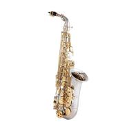 Saxofón Profesional Saxofón Alto Llave Dorada Niquelada Profesional Con Estuche Y Accesorios Tipo Rendimiento De Práctica Para Adultos
