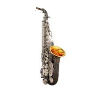 Saxofón Profesional Saxofón Alto Negro Aleación De Níquel Ailver Saxofón Alto Instrumento Musical De Latón Con Bolsa Y Accesorios Específicos Para El Instrumento(B)