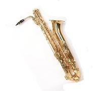 Saxofón Profesional Saxofón Barítono De Latón Lacado En Oro En Mi Bemol Con Boquilla