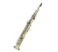 Saxofón Profesional Saxofón Bb Soprano Vintage Bronce Cobre B Flat Set Con Estuche Instrumentos De Viento De Madera Profesionales(Bronze)