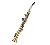 Saxofón Profesional Saxofón Soprano Bb Recto De Latón Profesional Kit De Caña De Saxofón Niquelado Guantes Correas Estuche De Transporte