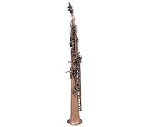 Saxofón Profesional Saxofón Soprano Bb Recto Instrumento De Viento De Madera Con Estuche Lengüetas Guantes Accesorios(E)