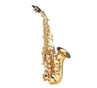 Saxofón Profesional Saxofón Soprano Bb Saxofón De Latón Lacado En Oro Con Caja De Instrumentos Correa Para El Cuello Cepillo De Tela Para Principiantes