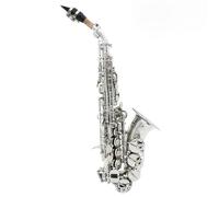 Saxofón Profesional Saxofón Soprano Bb Saxofón Profesional De Latón Chapado En Plata Con Estuche Accesorios Para Instrumentos Musicales
