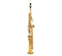 Saxofón Profesional Saxofón Soprano Recto De Latón De Rendimiento Profesional Saxofón Plano Bb B Instrumento De Viento De Madera Patrón Tallado(A)