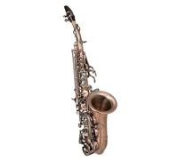 Saxofón Profesional Saxofón Soprano Rojo Antiguo Instrumento De Viento De Madera Con Tono Bb Saxofón Plano B Con Caja Accesorios Para Instrumentos Musicales