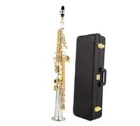 Saxofón Profesional Saxofón Soprano Tono Bb Saxofón Profesional Cobre Blanco Chapado En Oro Instrumento Tipo De Rendimiento