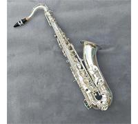 Saxofón Profesional Saxofón Tenor Bb Instrumento De Saxofón Plateado De Calidad Profesional Principiantes E Intérpretes Profesionales(A)