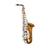 Saxofón Profesional Teclas De Saxofón Alto Eb Cuerpo De Latón, Juego De Saxofón Alto Estuche Accesorio Profesional Para Saxofón Fácil De Tocar(A)