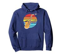 Saxofón retro jazz vintage música para fans Sudadera con Capucha
