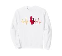 Saxofón Rojo Sudadera