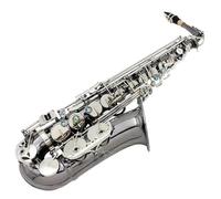 Saxofón Saxofón Alto Eb, Instrumento De Viento De Madera Profesional, Saxofón De Níquel Negro, Un Juego Con Caja (Color : Black Nickel Plated)