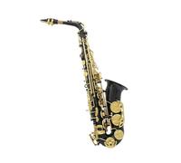 Saxófon Saxofón Alto Plano En Mi Instrumento De Saxofón De Latón Lacado En Oro Con Aspecto Hermoso(A)