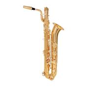 Saxófon Saxofón Barítono Eb Instrumentos De Viento De Madera De Tallado Plano Con Traje De Ajuste Reemplazable Artista Profesional Principiante(Gold)