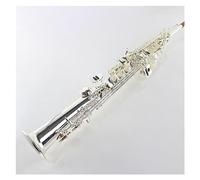 Saxofón Saxofón De Tono Alto De Una Pieza, Instrumentos Musicales De Saxofón De Tono B Chapados En Plata Con Boquilla