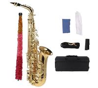 Saxofón Saxofón Eb Alto E-flat Instrumentos De Saxofón De Latón Profesional Con Accesorios De Estuche Para Principiantes (Color : 03)