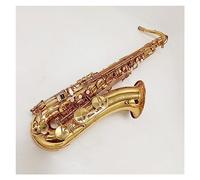 Saxofón Saxofón Tenor Dorado B-tone Latón Chapado En Oro Mano Patrón De Talla Profunda Instrumento De Saxofón Tenor