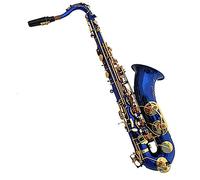 Saxofón Saxofón Tenor Profesional B Saxofón Plano Instrumento De Viento De Madera Teclas Doradas Saxofón Azul Con Boquilla