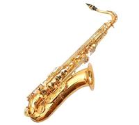 Saxofón Saxofón Tenor Profesional Con Llave B Bañada En Oro Y Latón Tacto Cómodo Tono De Calidad Profesional Instrumento De Jazz(Bag C)