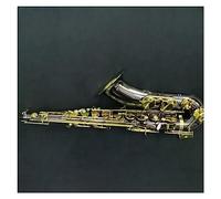 Saxofón Saxofón Tenor Profesional Instrumento Musical Latón Cuerpo De Níquel Negro Teclas Doradas