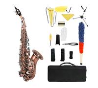 Saxofón Saxophone Antiguo Rojo, Instrumento De Viento De Madera Con Llave Bb, Con Accesorios
