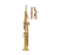 Saxofón Saxophone BB Negro Níquel Oro Plateado Oro Lacado Blanco Cobre Instrumento De Saxofón Saxophone Dividido (Color : Paint gold)