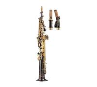 Saxofón Saxophone BB Negro Níquel Oro Plateado Oro Lacado Blanco Cobre Instrumento De Saxofón Saxophone Dividido (Color : Split bk)