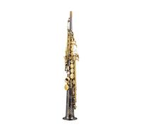 Saxofón Saxophone BB Negro Níquel Oro Plateado Oro Lacado Blanco Cobre Instrumento De Saxofón Saxophone Dividido (Color : Bk nickel gold)