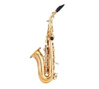 Saxofón Saxophone Bb Tune Latón Dorado Negro Niquelado Cuello Curvo Si Bemol Saxofón Saxophone Instrumento Musical (Color : Gold Sax)