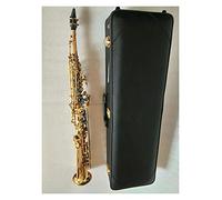 Saxofón Saxophone Cuerpo Bañado Laca Dorada Llave Saxofón De Latón Tubo Recto B(b) Instrumento Musical Con Estuche Rígido